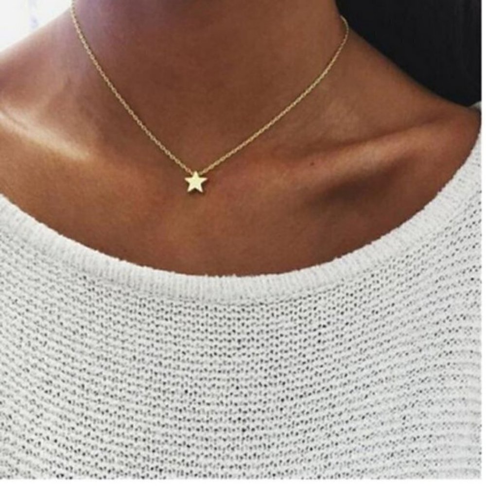 Elegant boho star necklace gypsy jewelry